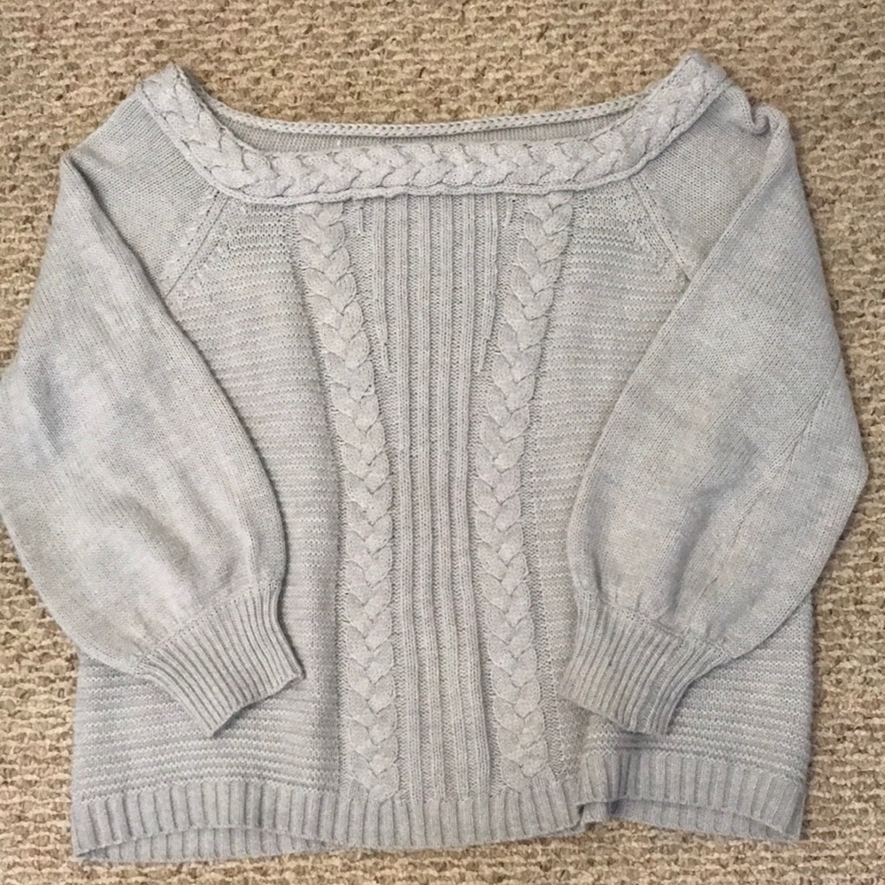 Lane Bryant Off-The-Shoulder Cable Knit Sweater 22/24